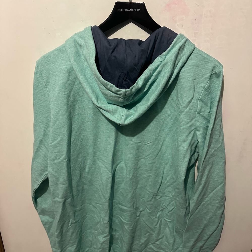 L.L. Bean Mint Hooded Sweatshirt - Picture 3 of 3